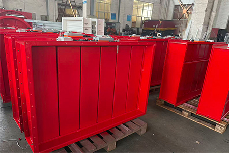 The fire dampers were successfully delivered to Kolkata, India